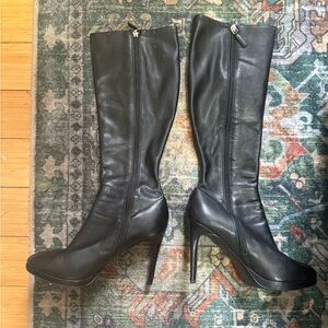 Nine West Quizme Black Heeled Boots